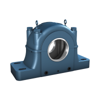 Bloques de almohada divididos, series SAF y SAW (dimensiones en pulgadas)